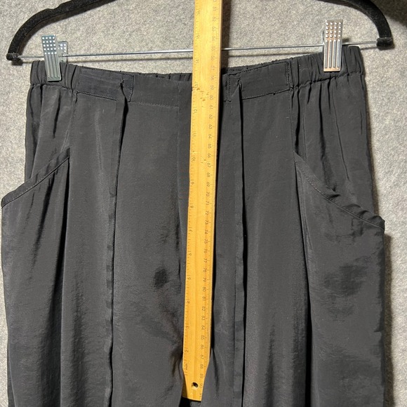 Elodie Black Jogger Pants Elastic Waist Zipper Drawstring Pockets Size M - Picture 5 of 9